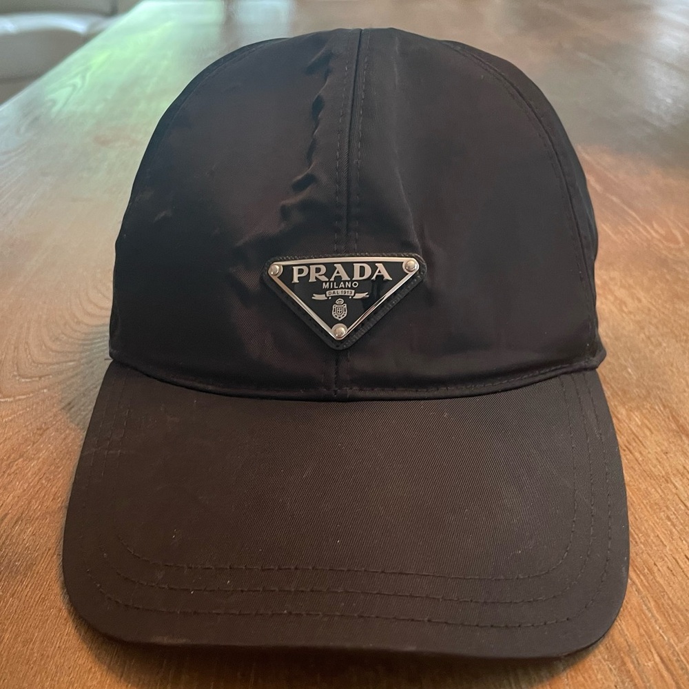 Men’s Logo nylon  Prada cap